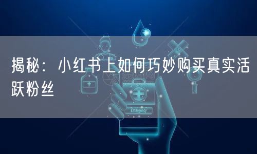 揭秘：小红书上如何巧妙购买真实活跃粉丝