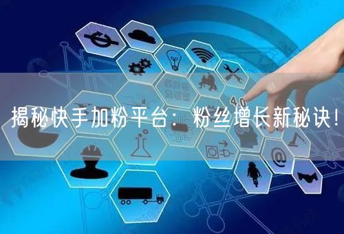 揭秘快手加粉平台：粉丝增长新秘诀！