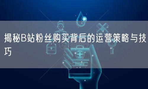 揭秘B站粉丝购买背后的运营策略与技巧