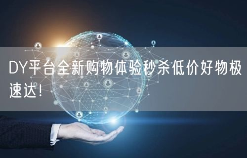 DY平台全新购物体验秒杀低价好物极速达！