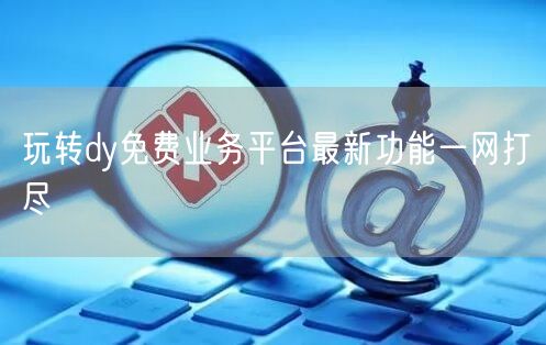 玩转dy免费业务平台最新功能一网打尽