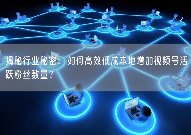 揭秘行业秘密：如何高效低成本地增加视频号活跃粉丝数量？