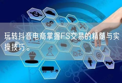 玩转抖音电商掌握FS交易的精髓与实操技巧。