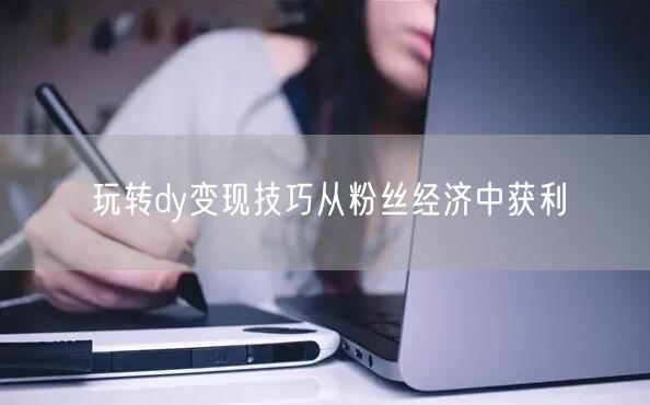 玩转dy变现技巧从粉丝经济中获利