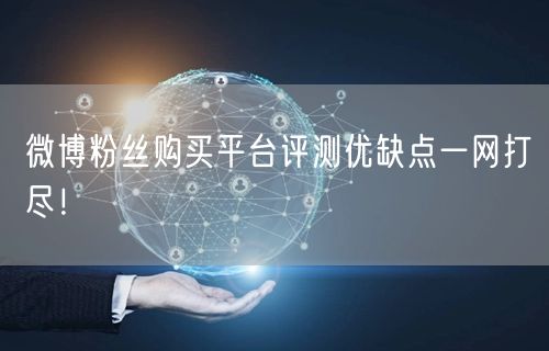 微博粉丝购买平台评测优缺点一网打尽！