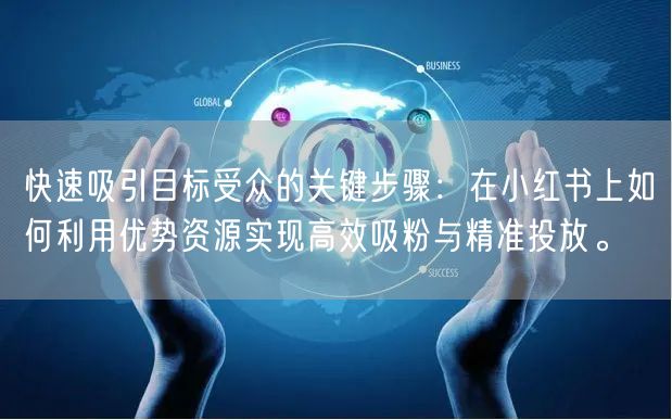 快速吸引目标受众的关键步骤：在小红书上如何利用优势资源实现高效吸粉与精准投放。