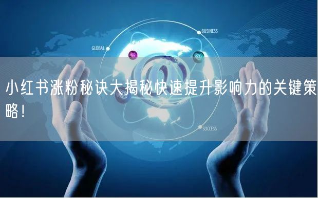 小红书涨粉秘诀大揭秘快速提升影响力的关键策略！