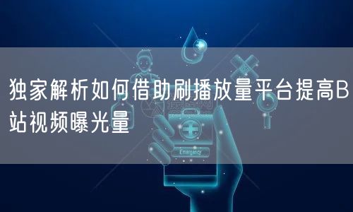 独家解析如何借助刷播放量平台提高B站视频曝光量