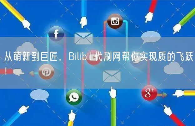 从萌新到巨匠，Bilibili代刷网帮你实现质的飞跃！
