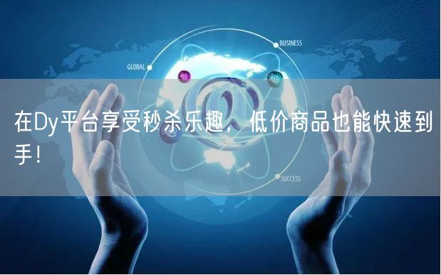 在Dy平台享受秒杀乐趣，低价商品也能快速到手！