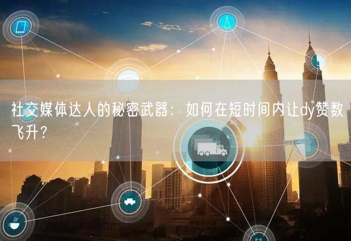 社交媒体达人的秘密武器：如何在短时间内让dy赞数飞升？