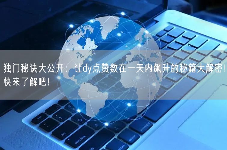 独门秘诀大公开：让dy点赞数在一天内飙升的秘籍大解密！快来了解吧！