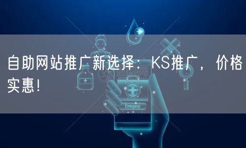 自助网站推广新选择：KS推广，价格实惠！