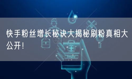 快手粉丝增长秘诀大揭秘刷粉真相大公开！