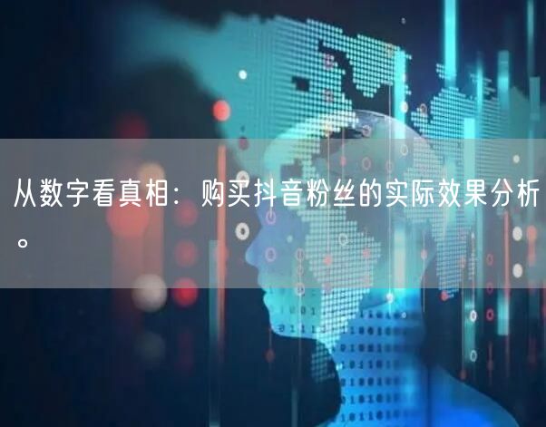 从数字看真相：购买抖音粉丝的实际效果分析。