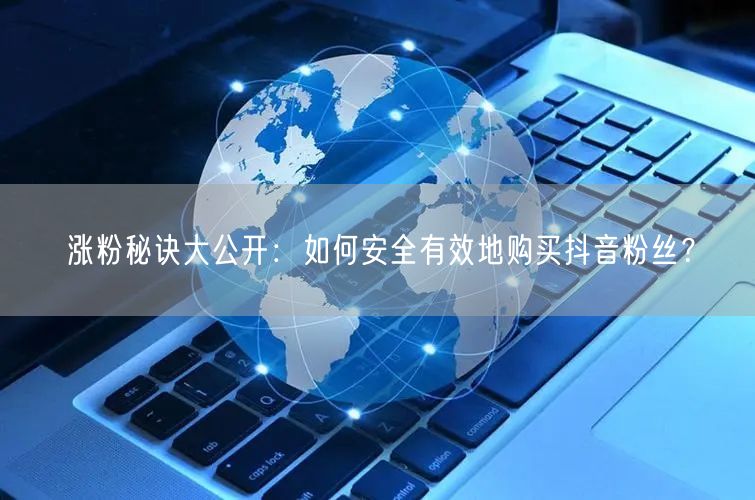 涨粉秘诀大公开：如何安全有效地购买抖音粉丝？