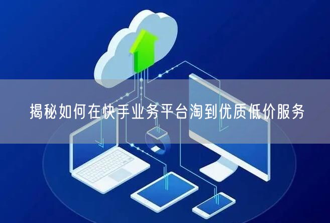 揭秘如何在快手业务平台淘到优质低价服务
