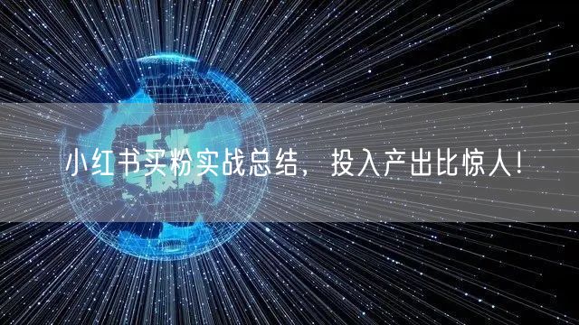 小红书买粉实战总结，投入产出比惊人！