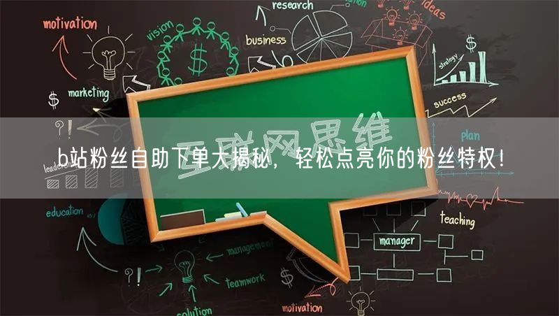 b站粉丝自助下单大揭秘，轻松点亮你的粉丝特权！