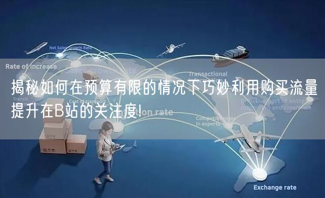 揭秘如何在预算有限的情况下巧妙利用购买流量提升在B站的关注度!