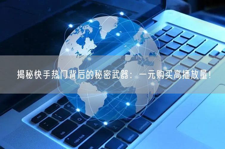 揭秘快手热门背后的秘密武器：一元购买高播放量！