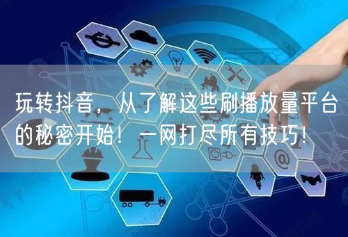 玩转抖音，从了解这些刷播放量平台的秘密开始！一网打尽所有技巧！