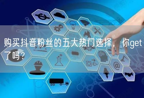 购买抖音粉丝的五大热门选择，你get了吗？