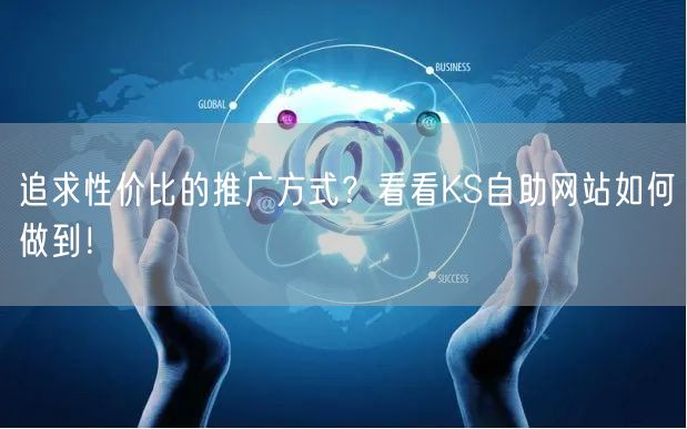 追求性价比的推广方式？看看KS自助网站如何做到！