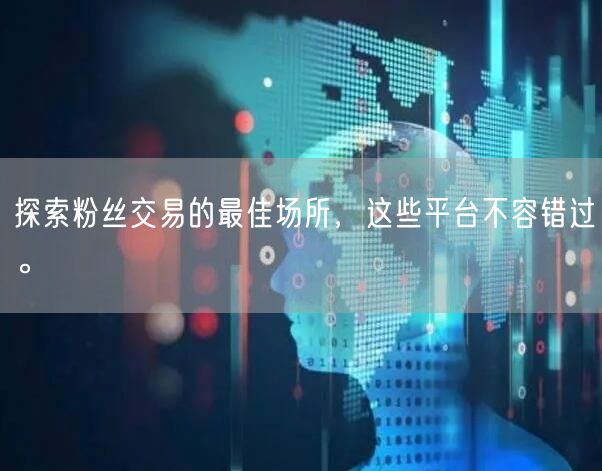 探索粉丝交易的最佳场所，这些平台不容错过。