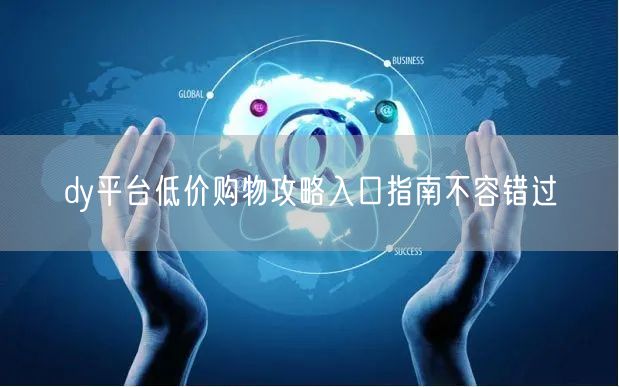 dy平台低价购物攻略入口指南不容错过