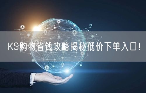 KS购物省钱攻略揭秘低价下单入口！