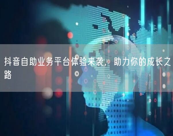 抖音自助业务平台体验来袭,助力你的成长之路